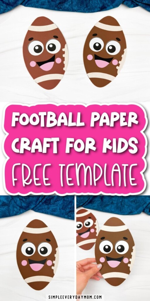 Fun Football Craft For Kids Free Printable Template 
