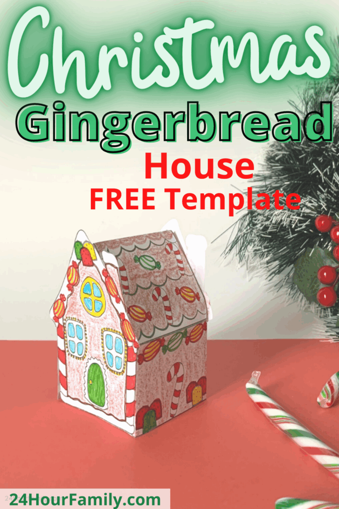 Gingerbread House Craft Printable