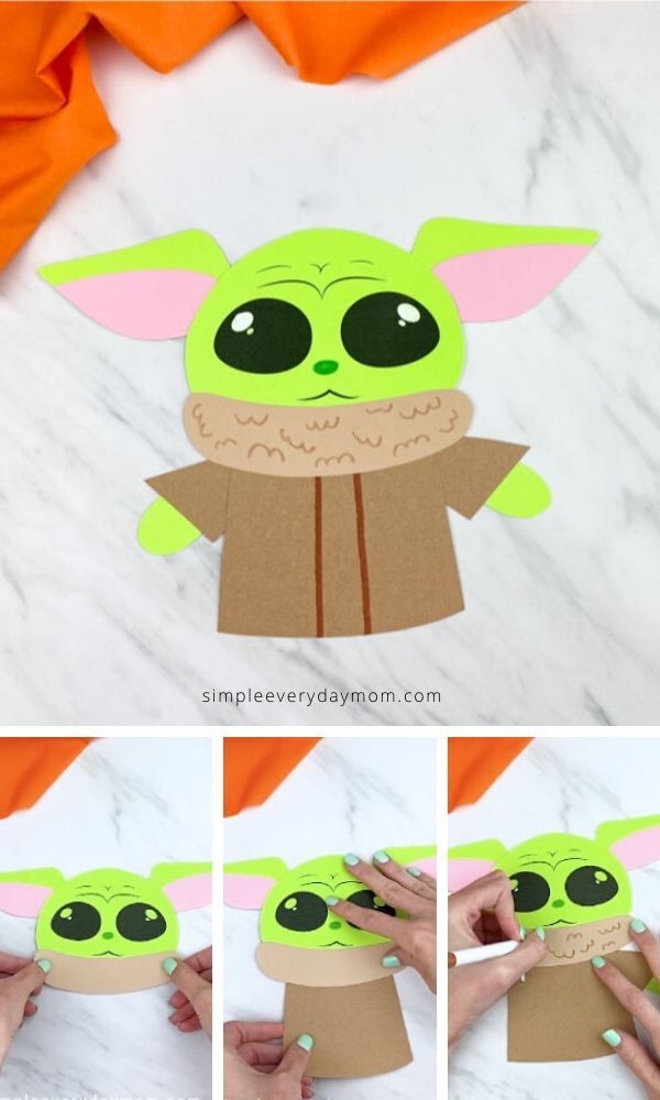 Grogu Baby Yoda Craft Free Template Kids Crafts Free Summer Crafts 