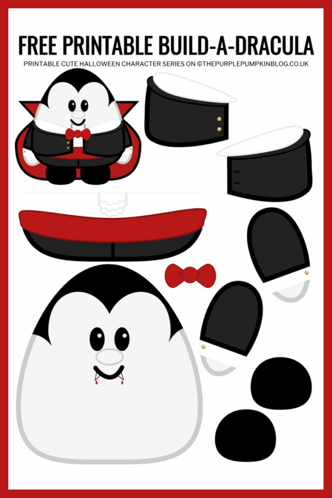 Halloween Vampire Printables Cutouts