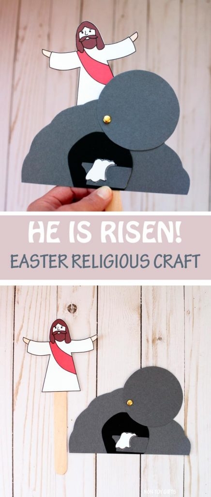 He Is Risen Craft Easter Craft For Sunday School