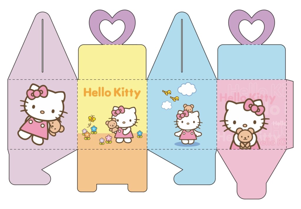 Hello Kitty Paper Crafts 10 Free PDF Printables Printablee Hello 