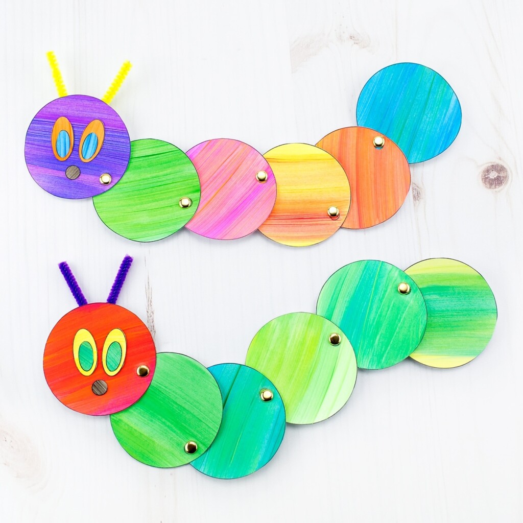 How To Make An Easy And Fun Wiggling Caterpillar Craft
