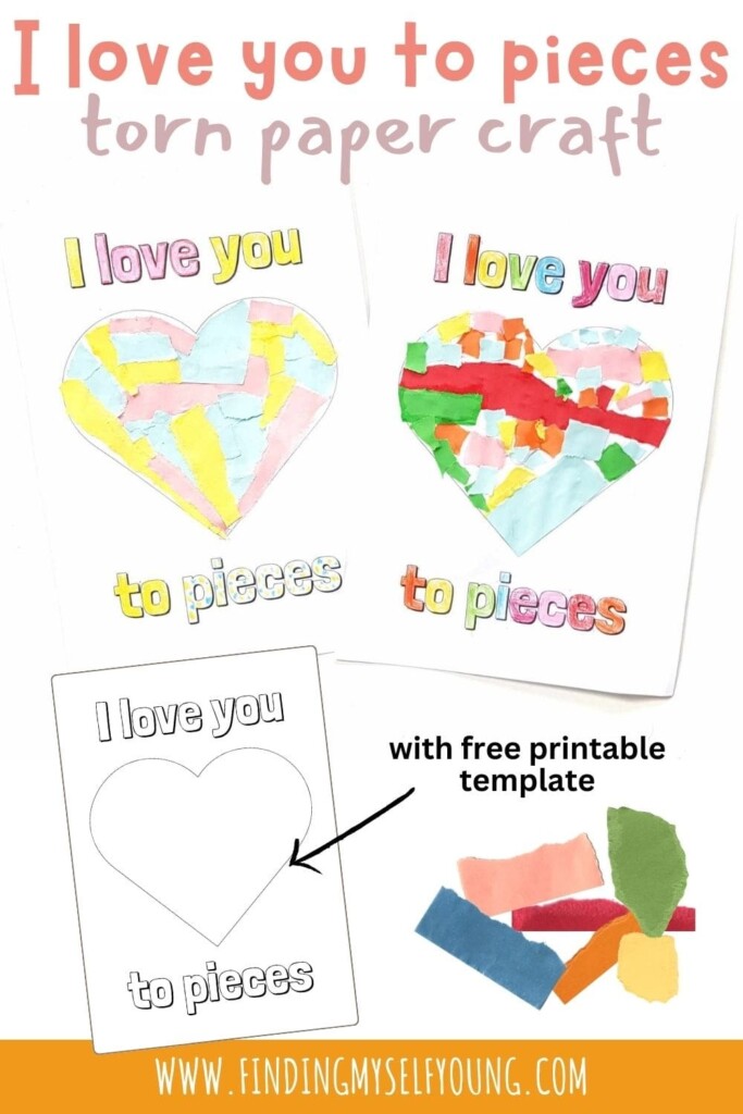 I Love You To Pieces Craft Free Printable Finding Myself Young