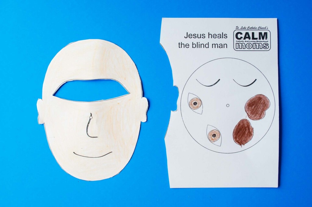 Jesus Heals A Blind Man Craft Crafty Catholic Moms