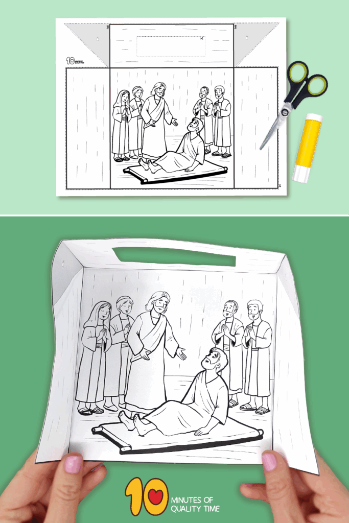 Jesus Heals A Paralytic Craft 10 Minutes Of Quality Time