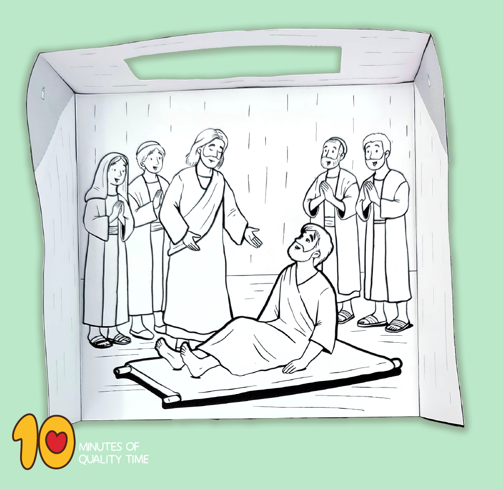 Jesus Heals A Paralytic Craft 10 Minutes Of Quality Time