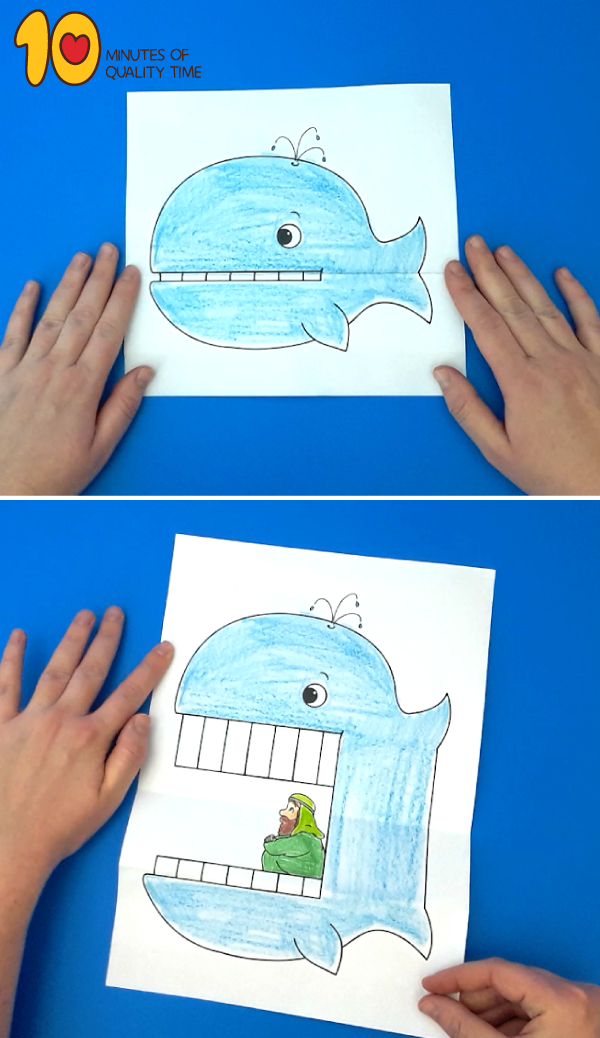 Jonah And The Whale Craft Printable Free