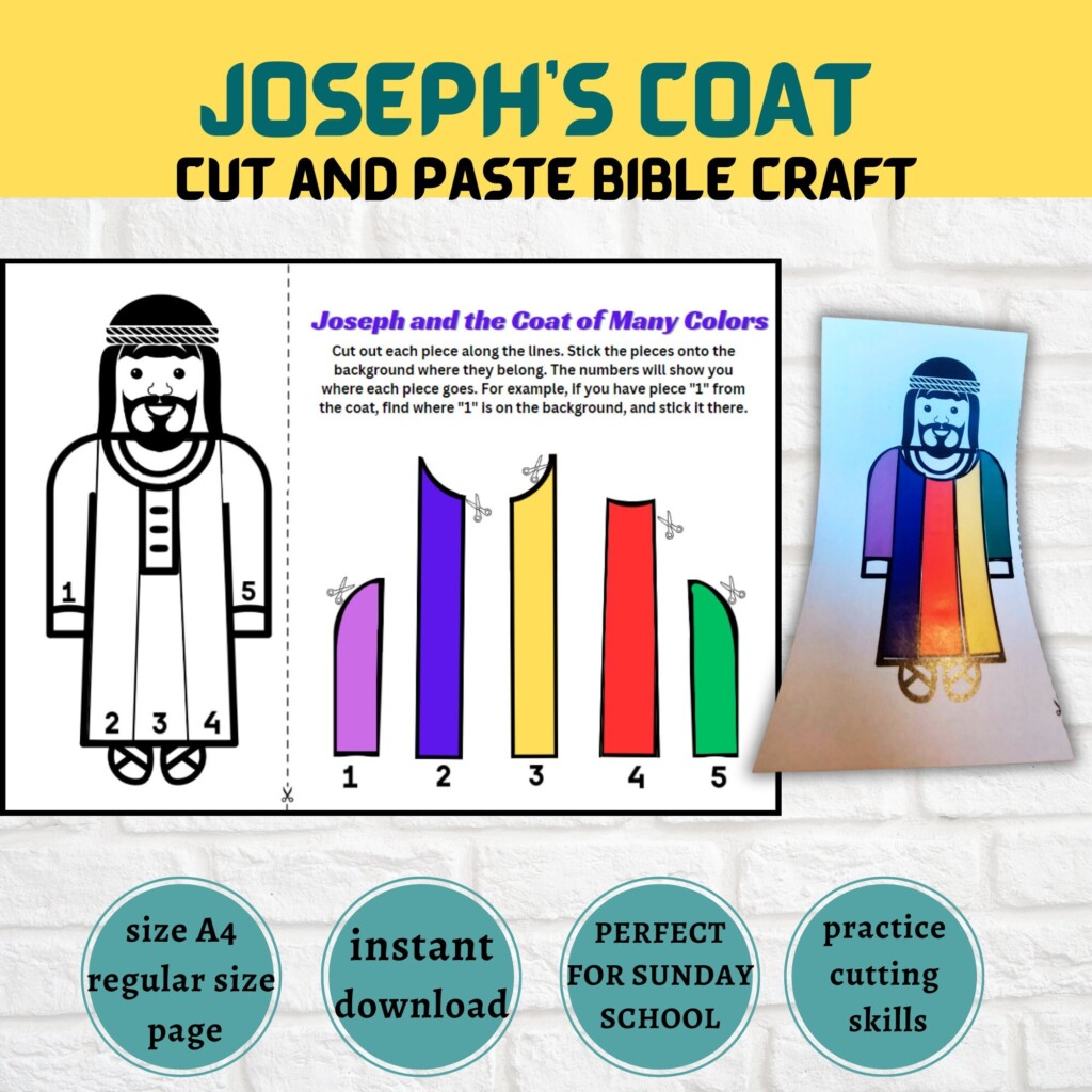 Josephs Coat Of Many Colors Printable Joseph 39 s Dream Sunday School 
