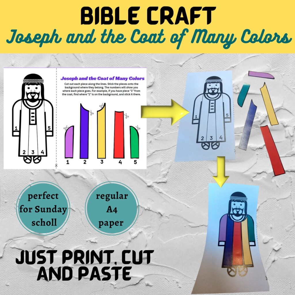 Josephs Coat Of Many Colors Printable Joseph 39 s Dream Sunday School 