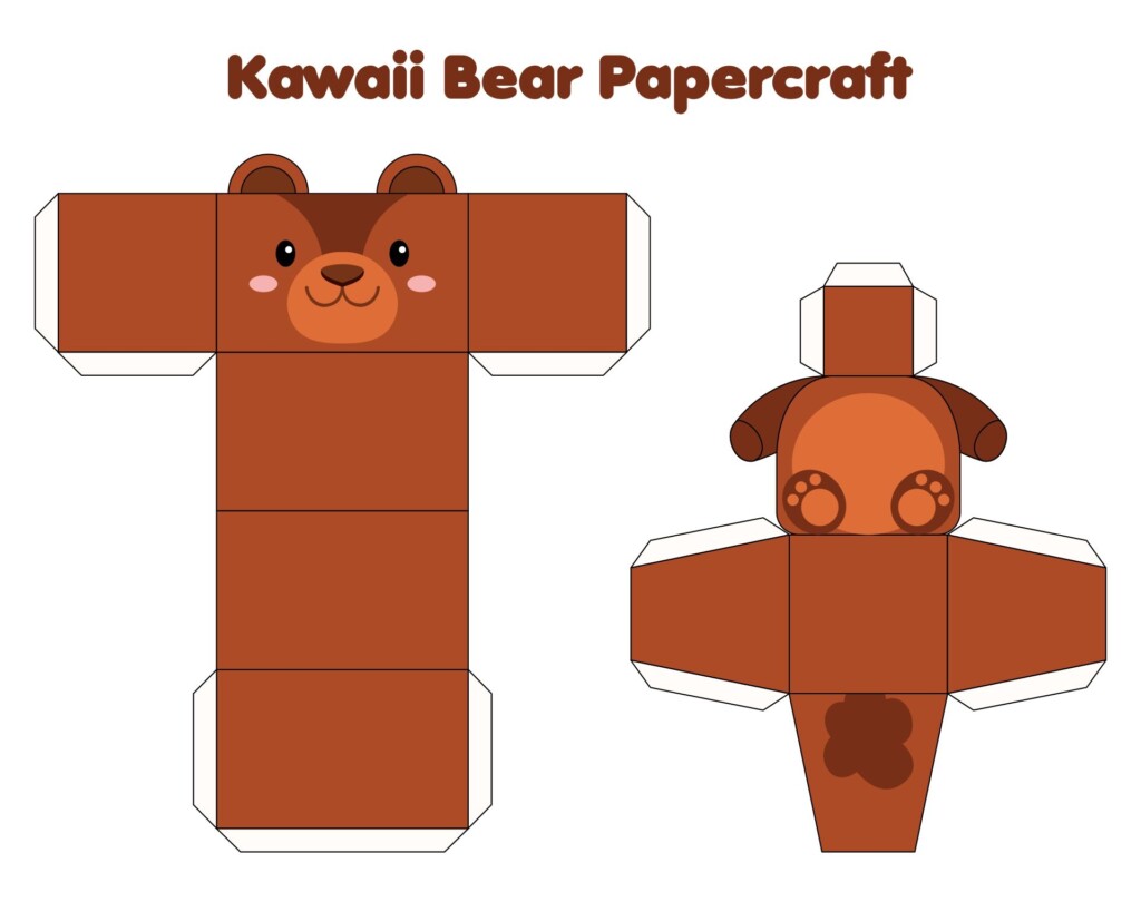 Kawaii Paper Cat Crafts 10 Free Pdf Printables Printablee NBKomputer