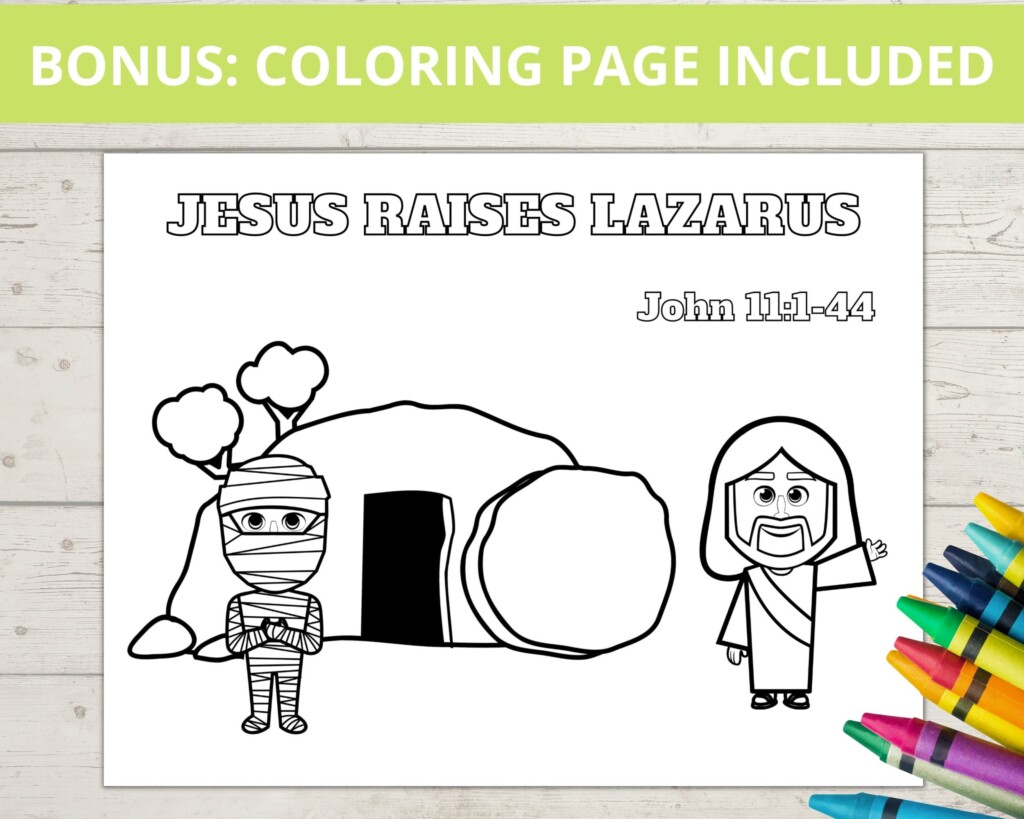 Lazarus Tomb Craft Free Printable