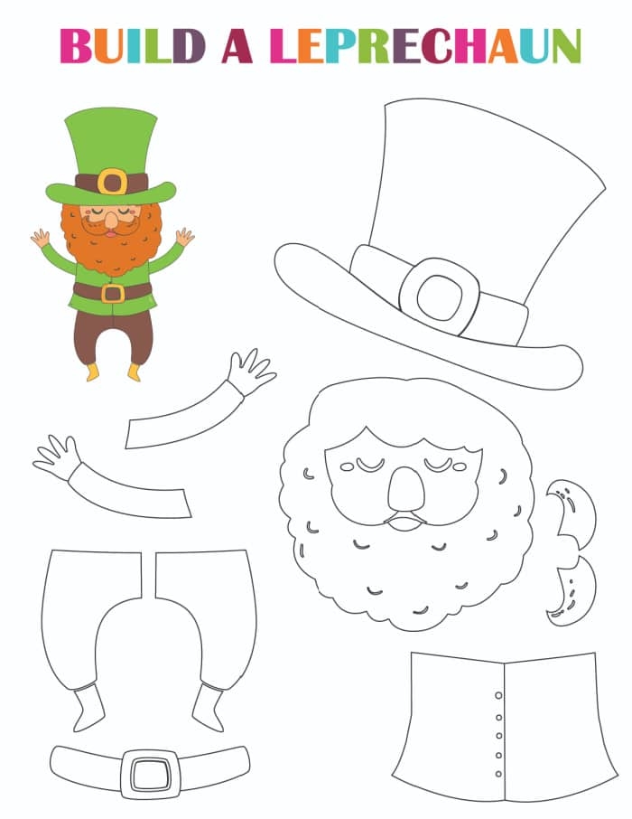 Leprechaun Printable St Patrick 39 s Day Crafts Freebie Finding Mom