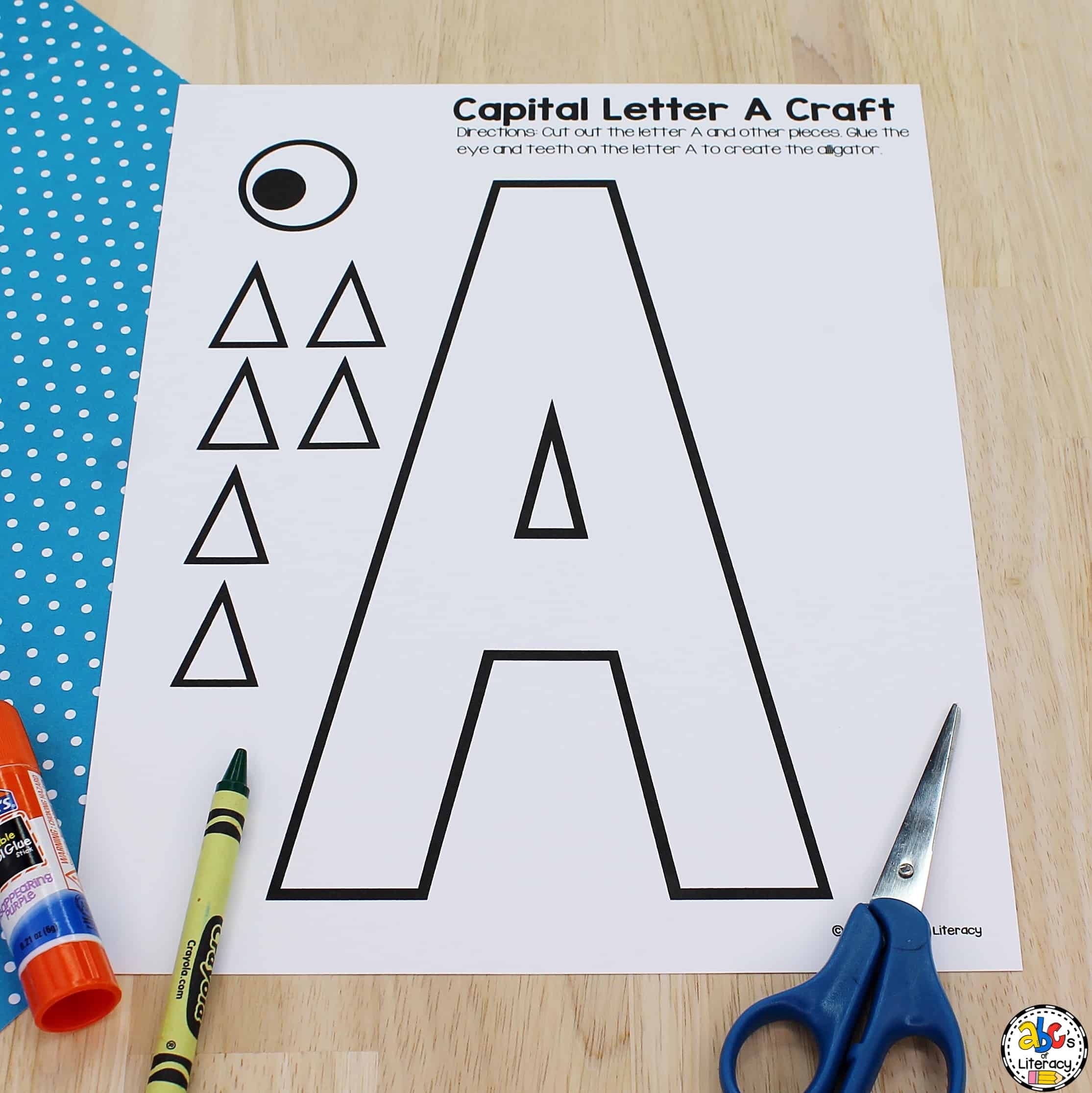 Letter A Alligator Craft Printable Template Printable Templates