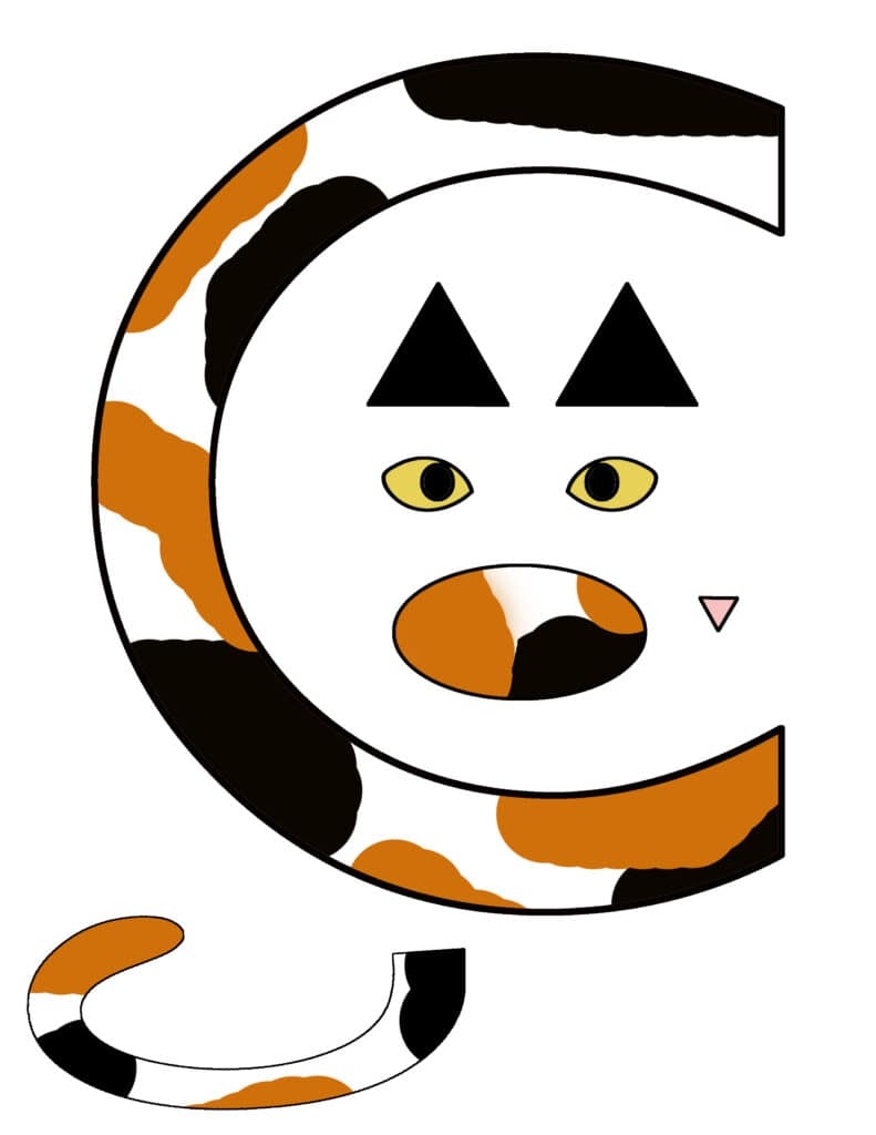Letter C Craft Printable Easy Cat Alphabet Activity A Crafty Life