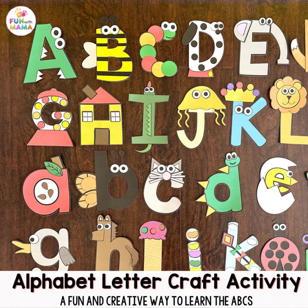 Letter Crafts With Cricut Silhouette CUTTING Files Too Fun With Mama