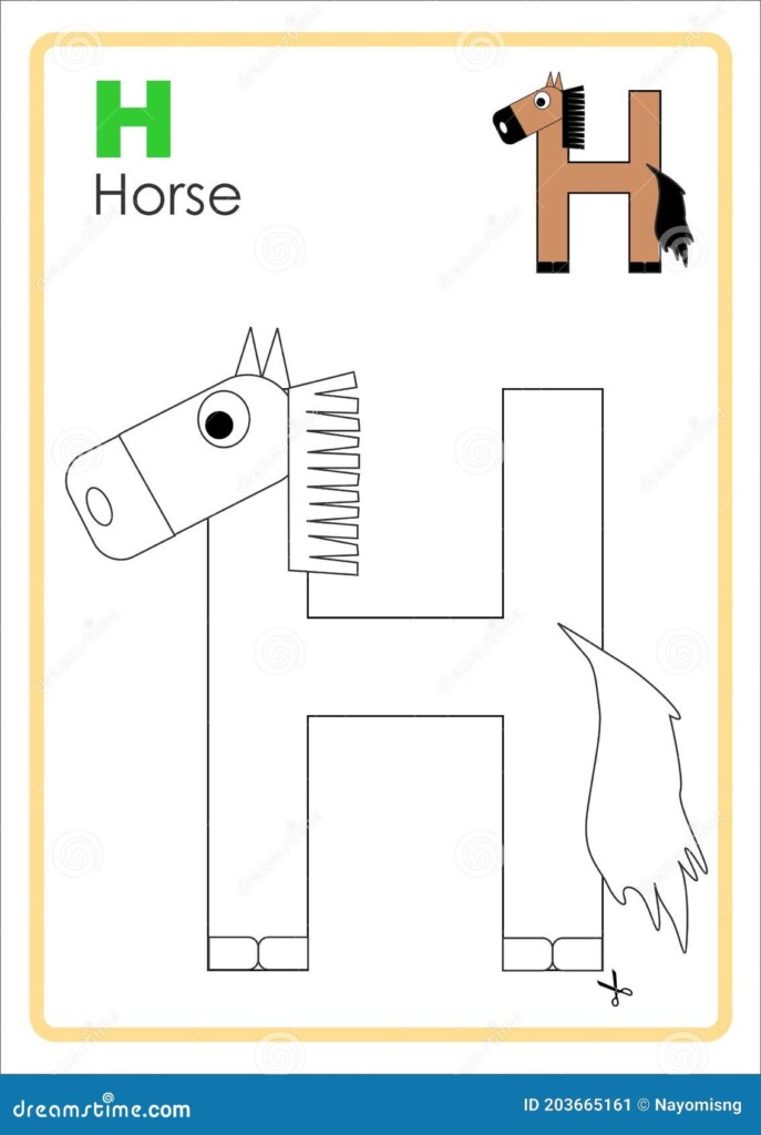 Letter H Crafts Printable