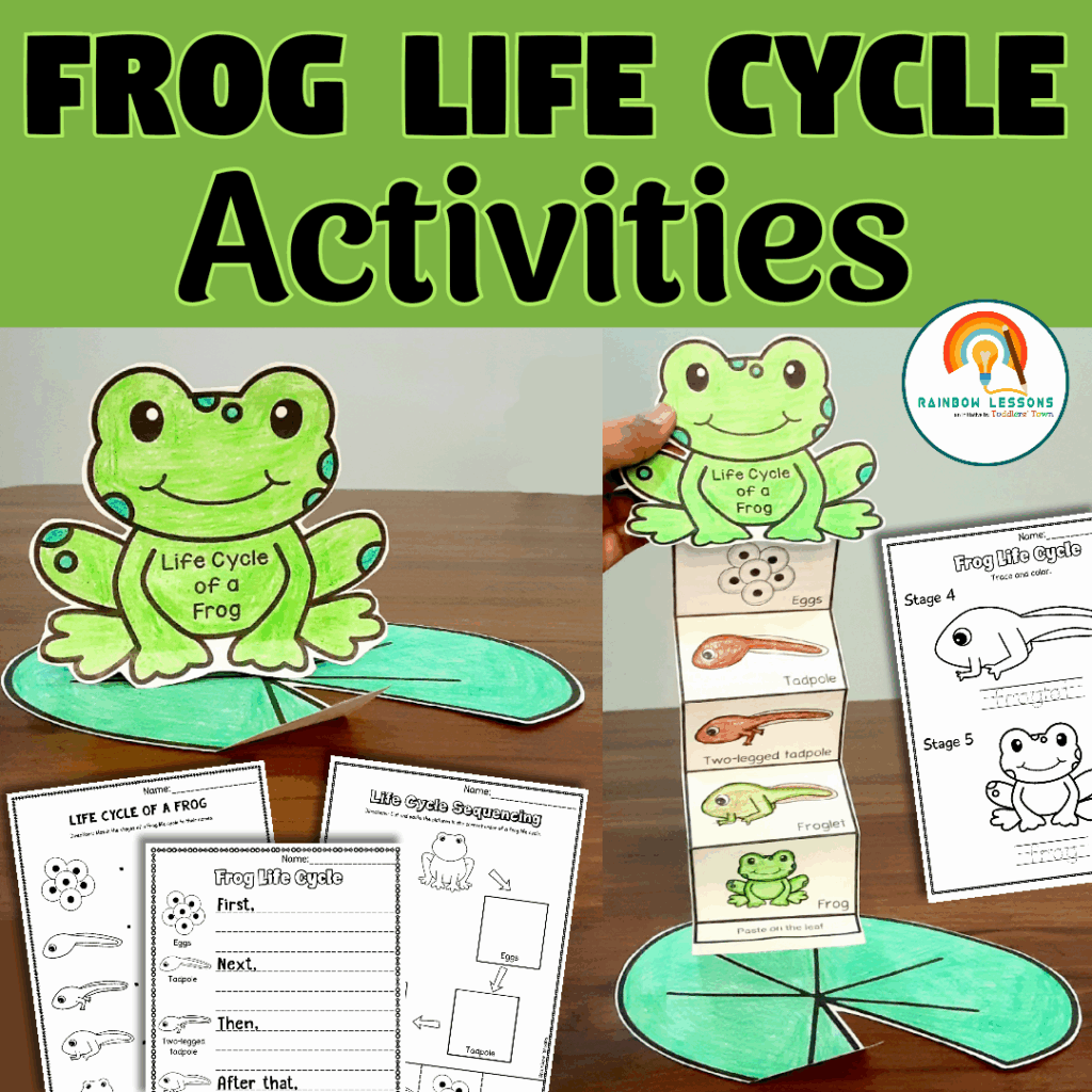 Life Cycle Of Frog Activities Frog Life Cycle Craft Kindergarten 