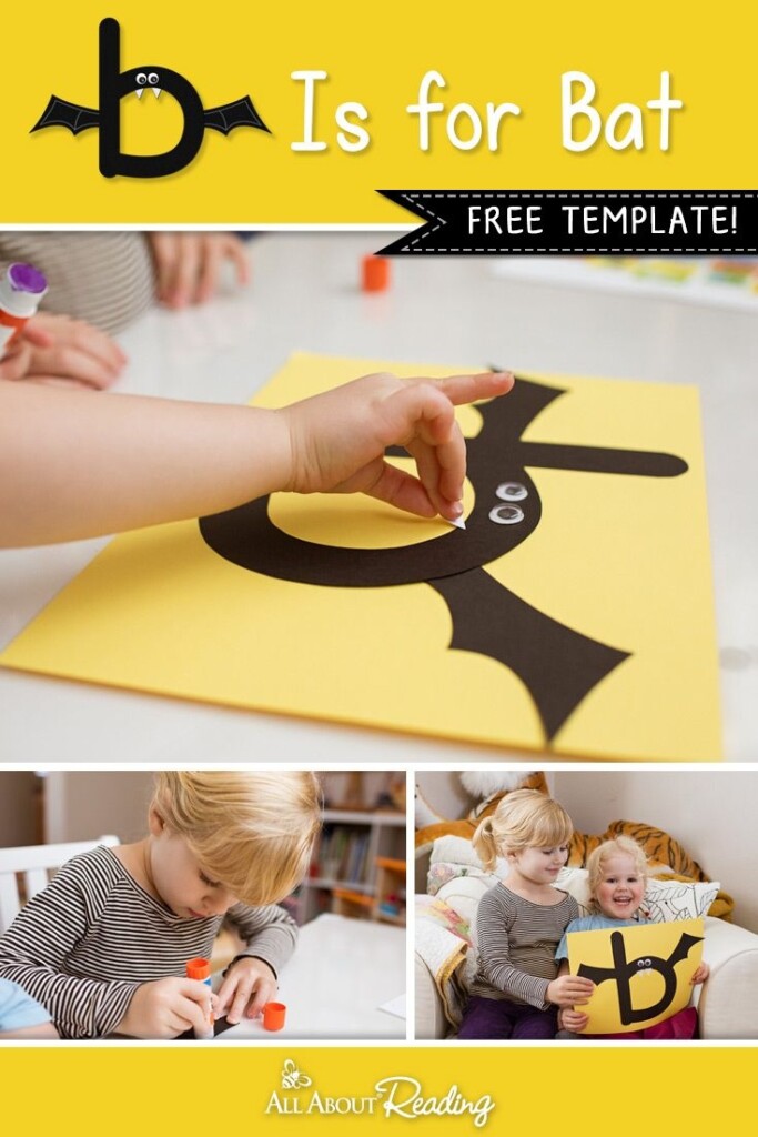Lowercase B Craft B Is For Bat Printable Template Preschool 