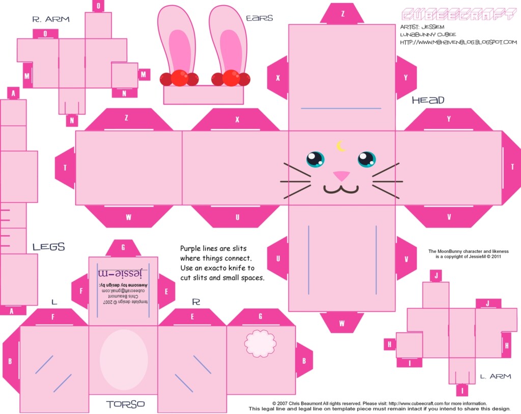 Luna Bunny Cubee How To Fold An Origami Rabbit Computer Art And 