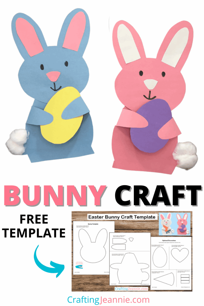 Make This Easter Bunny Craft It 39 s So Easy With The Free Bunny 