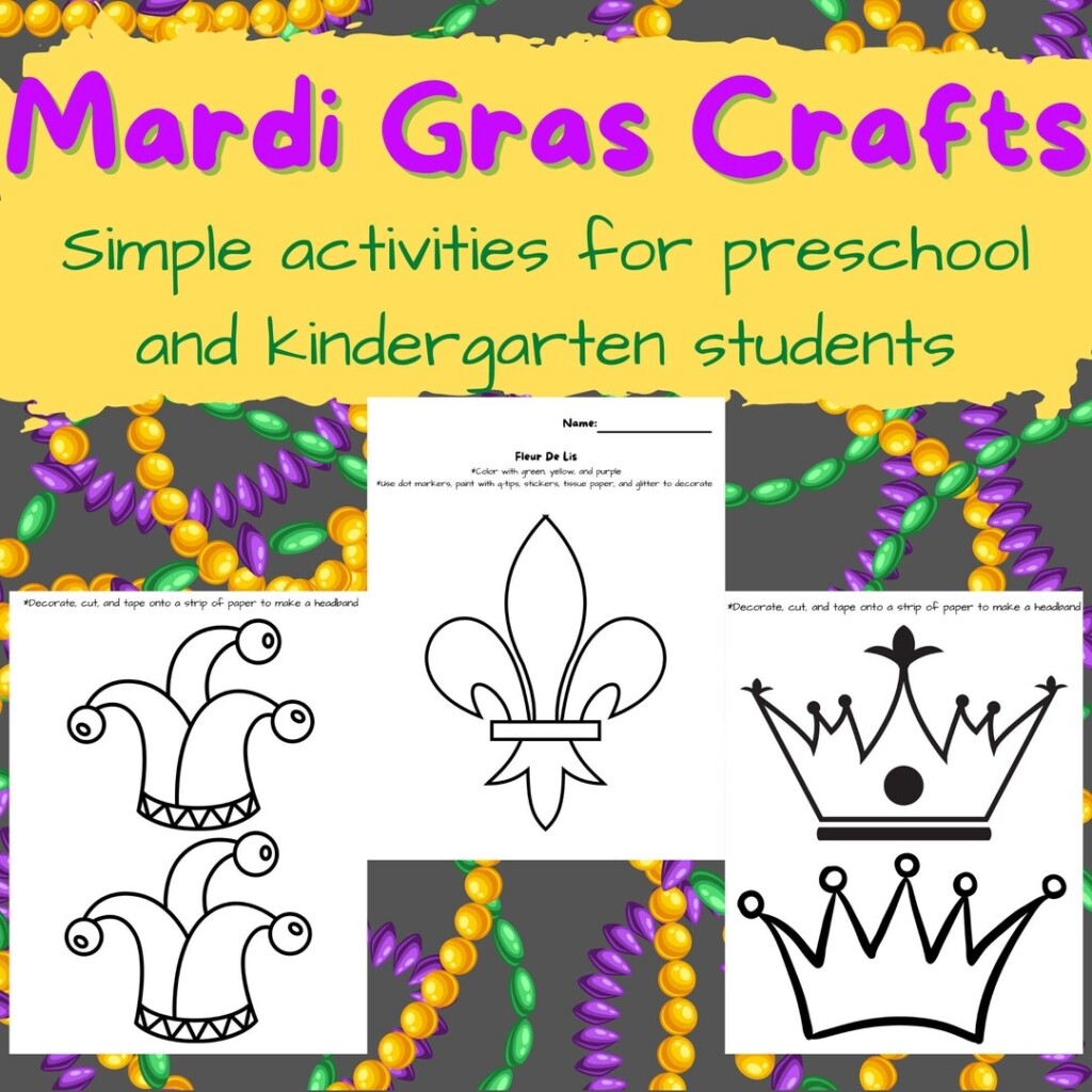 Mardi Gras Printables For Kids Preschool Activities Crafts For 