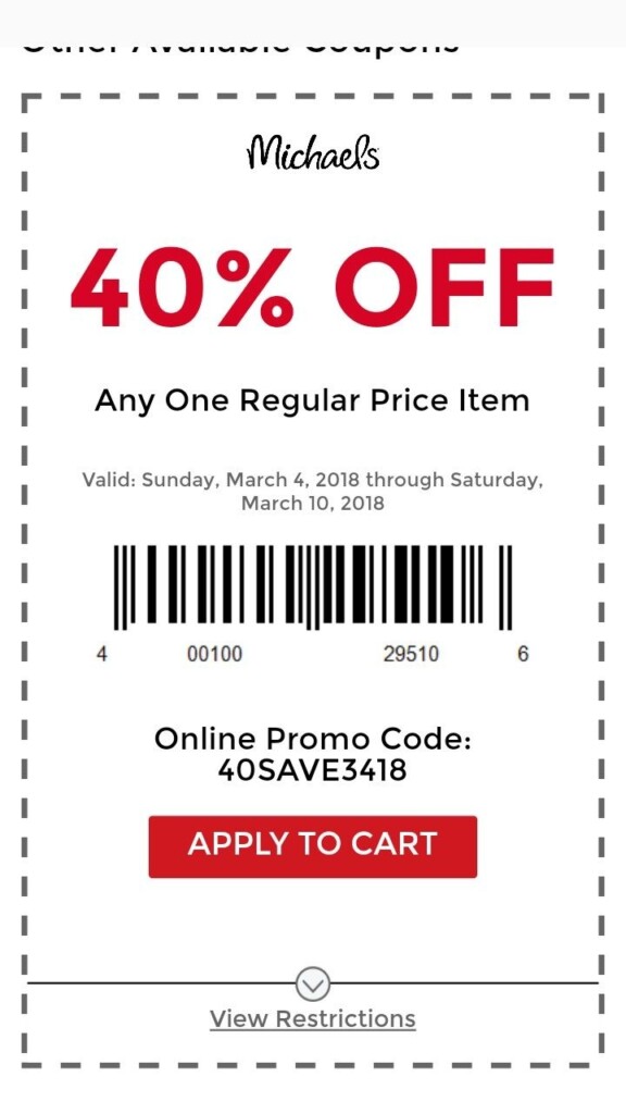 Michaels Coupons In Store Printable Printable Word Searches