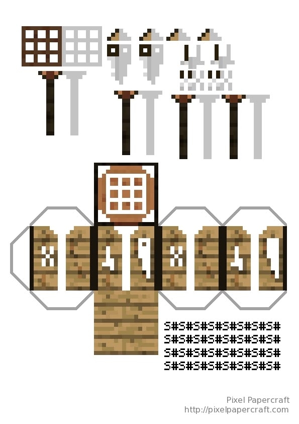 Minecraft Crafting Printable