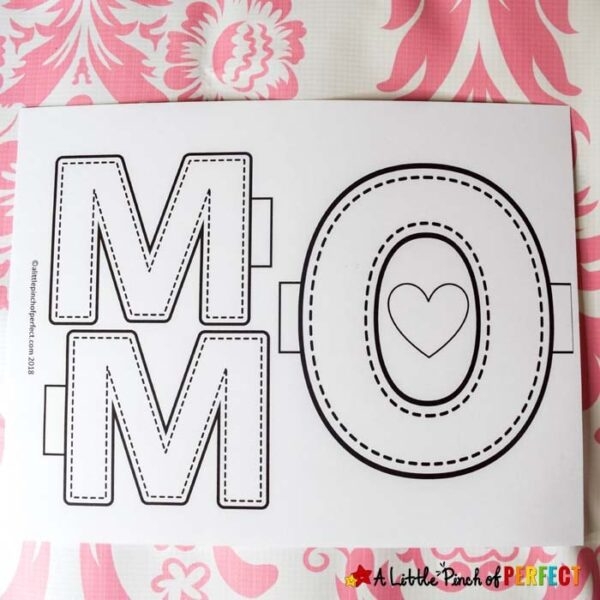 MOM Free Printable Mother 39 s Day Craft For Kids A Little Pinch Of Perfect