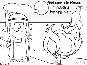 Moses And The Burning Bush Craft By JannySue Teachers Pay Teachers