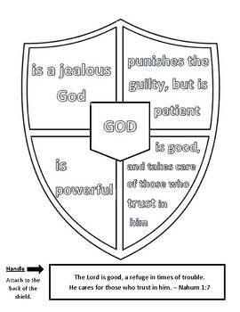 Nahum Shield Bible Craft By Maritza Hernandez TPT