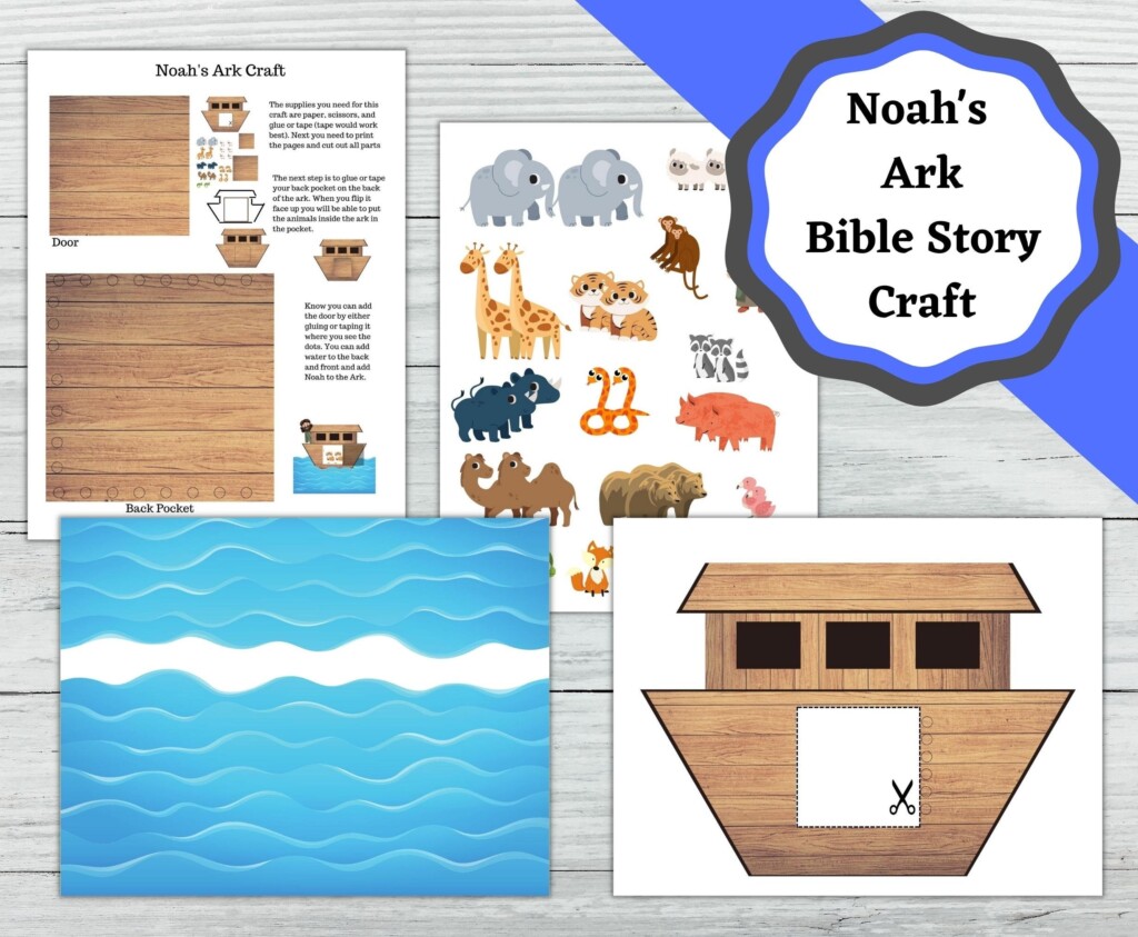 Noah 39 s Ark Printable Craft Noah Animals And The Ark As An Easy Fun 