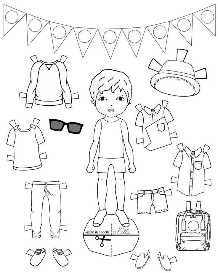 Paper Dolls White And Black