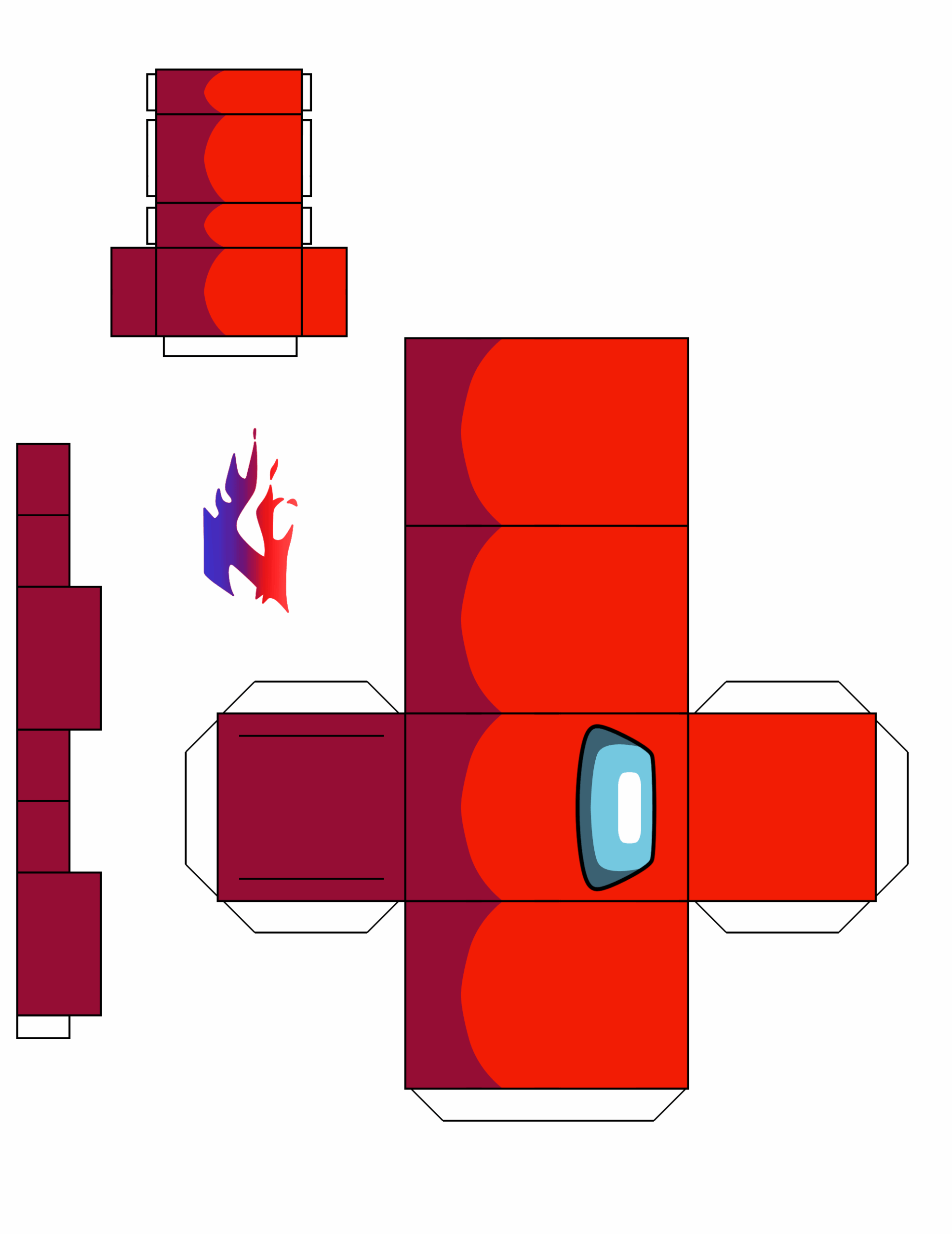 Paper Model Among Us Papercraft Template Printable 127 Papercraft Images