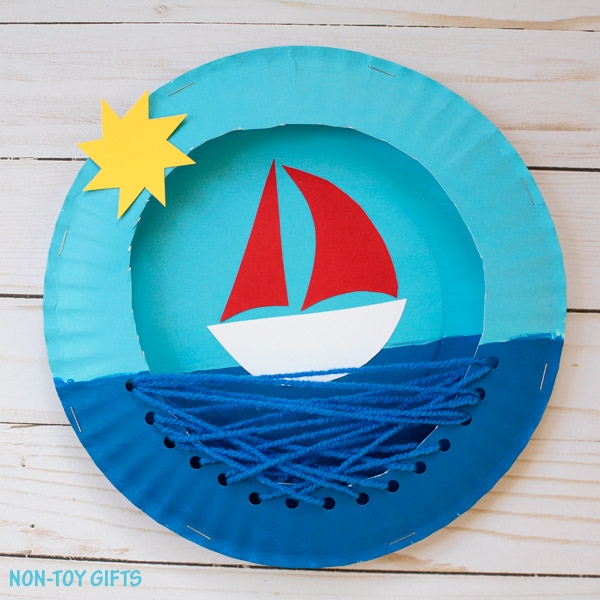 Paper Plate Boat Fun Family Crafts