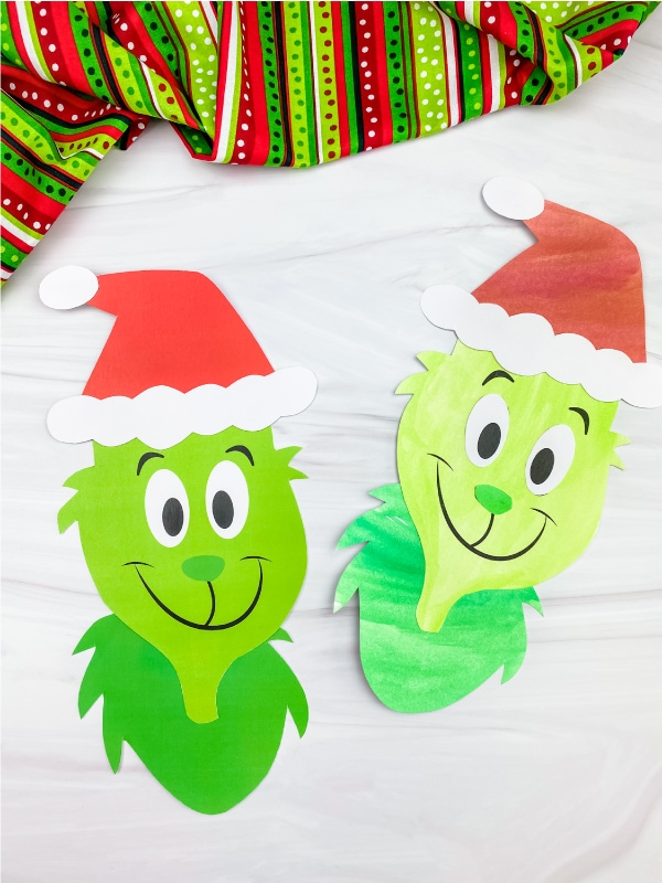 Paper Plate Grinch Craft For Kids Free Template 60 OFF