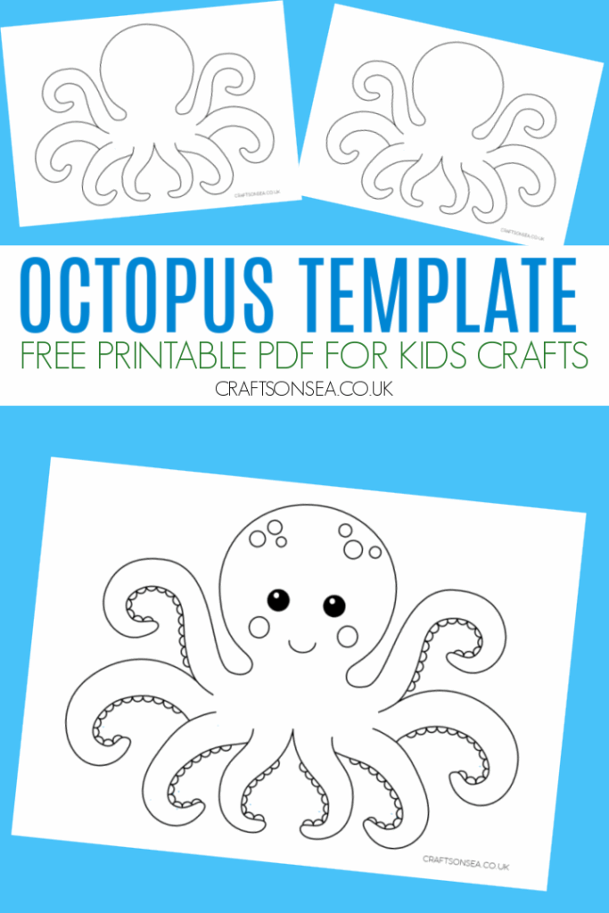 Paper Plate Octopus Craft For Kids Free Template 