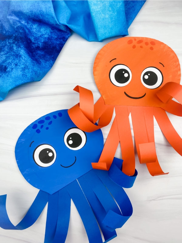 Paper Plate Octopus Craft For Kids Free Template 