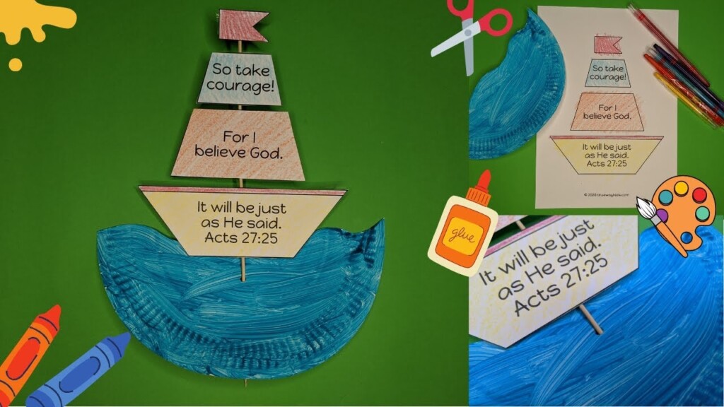 Paul 39 s Shipwreck Bible Craft Acts 27 YouTube
