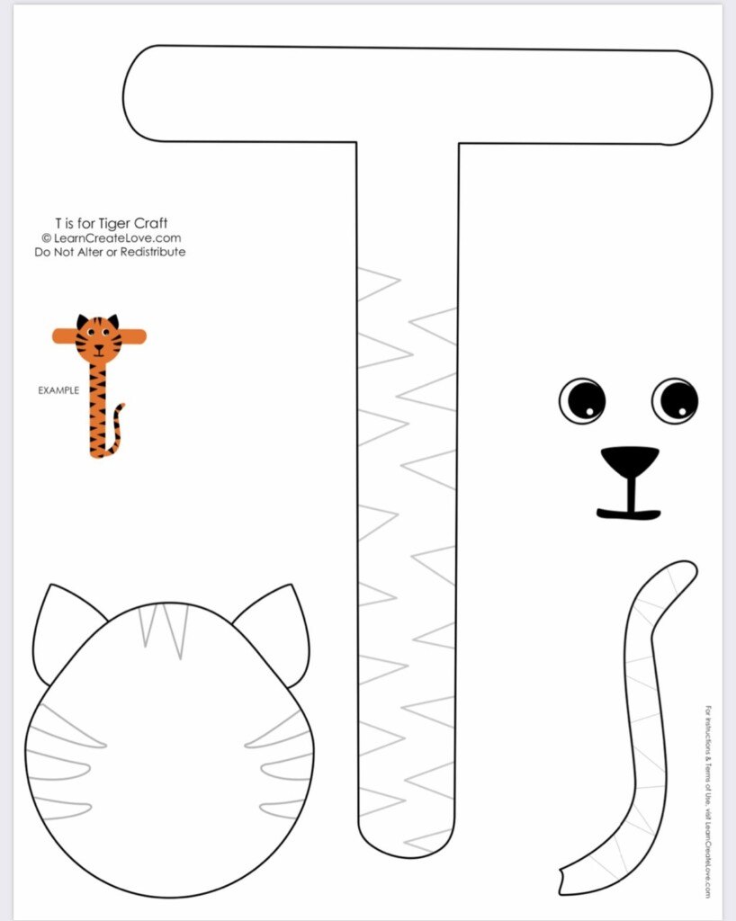 Pin By Kathy Lynn Galvano On School Letter T Crafts Alphabet Crafts 