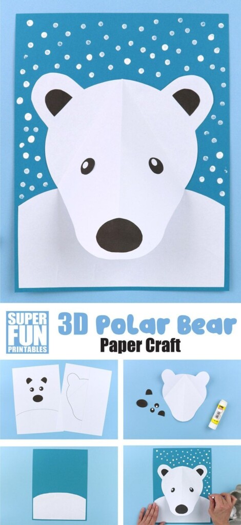 Polar Bear Template Craft Best Templates Resources
