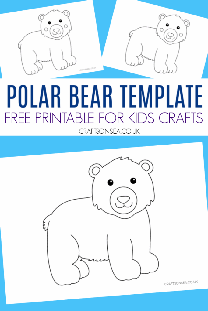 Polar Bear Template FREE Printable Crafts On Sea