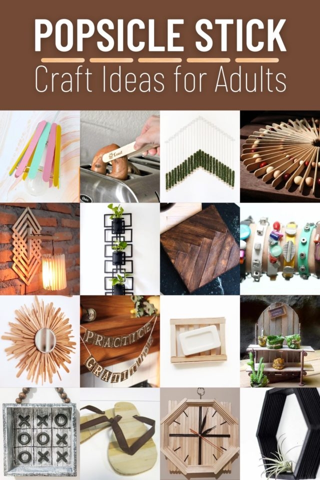 Popsicle Stick Crafts For Adults Impressive Jewelry Home Decor More 