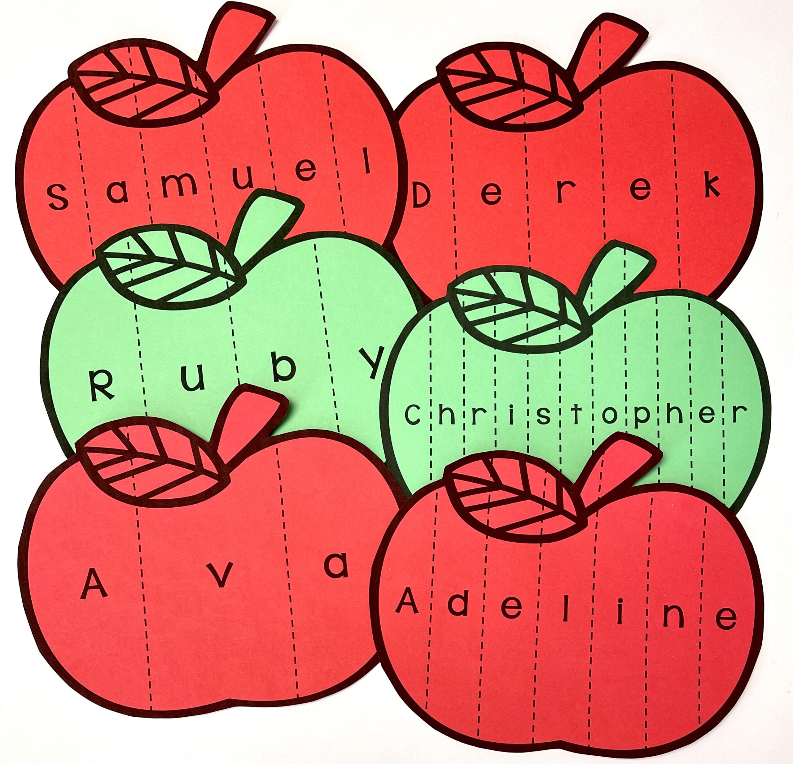 Preschool Apple Name Craft Ms Stephanie 39 s Preschool