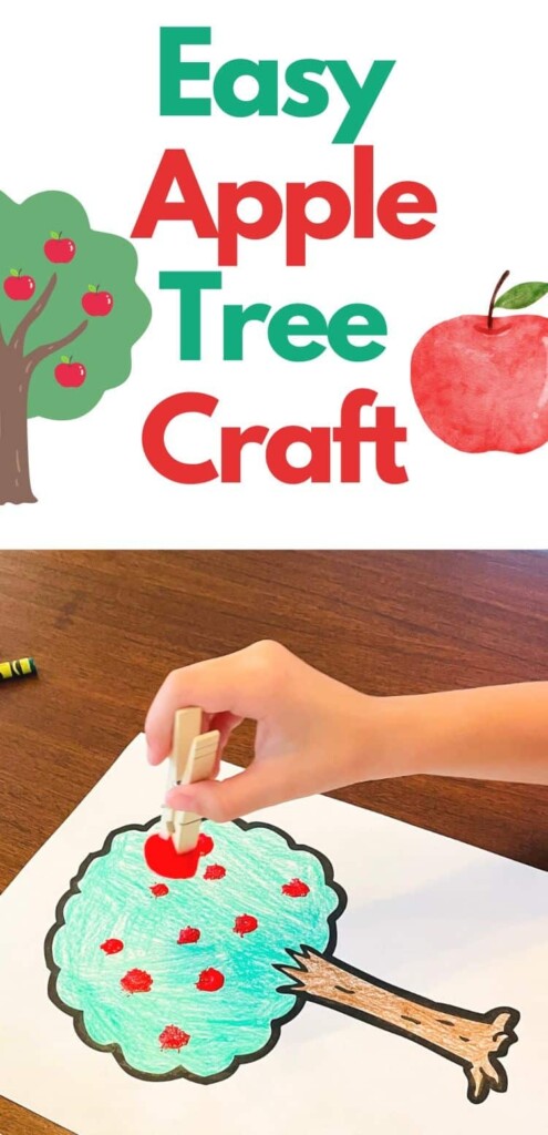 Preschool Apple Tree Craft with Free Printable Apple Tree Simply 