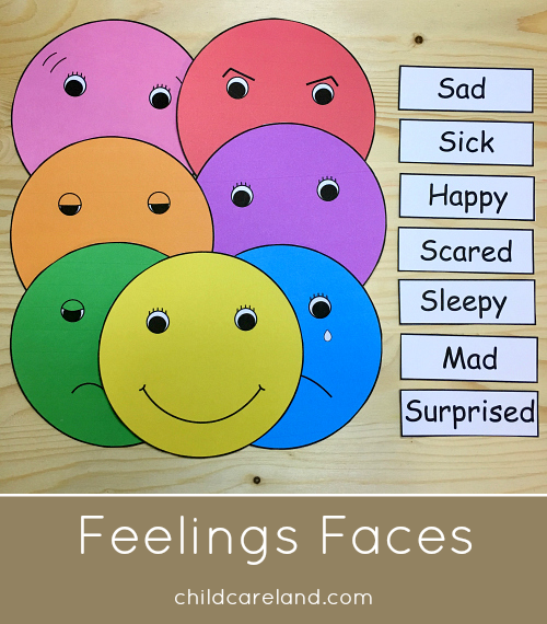 Preschool Free Printable Emotion Faces