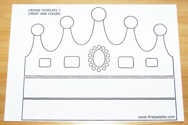 Print And Color Crown Kids 39 Crafts Fun Craft Ideas FirstPalette