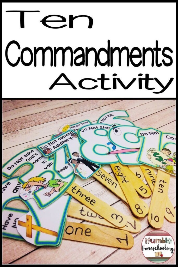 Printable 10 Commandments Craft Printable And Enjoyable Learning