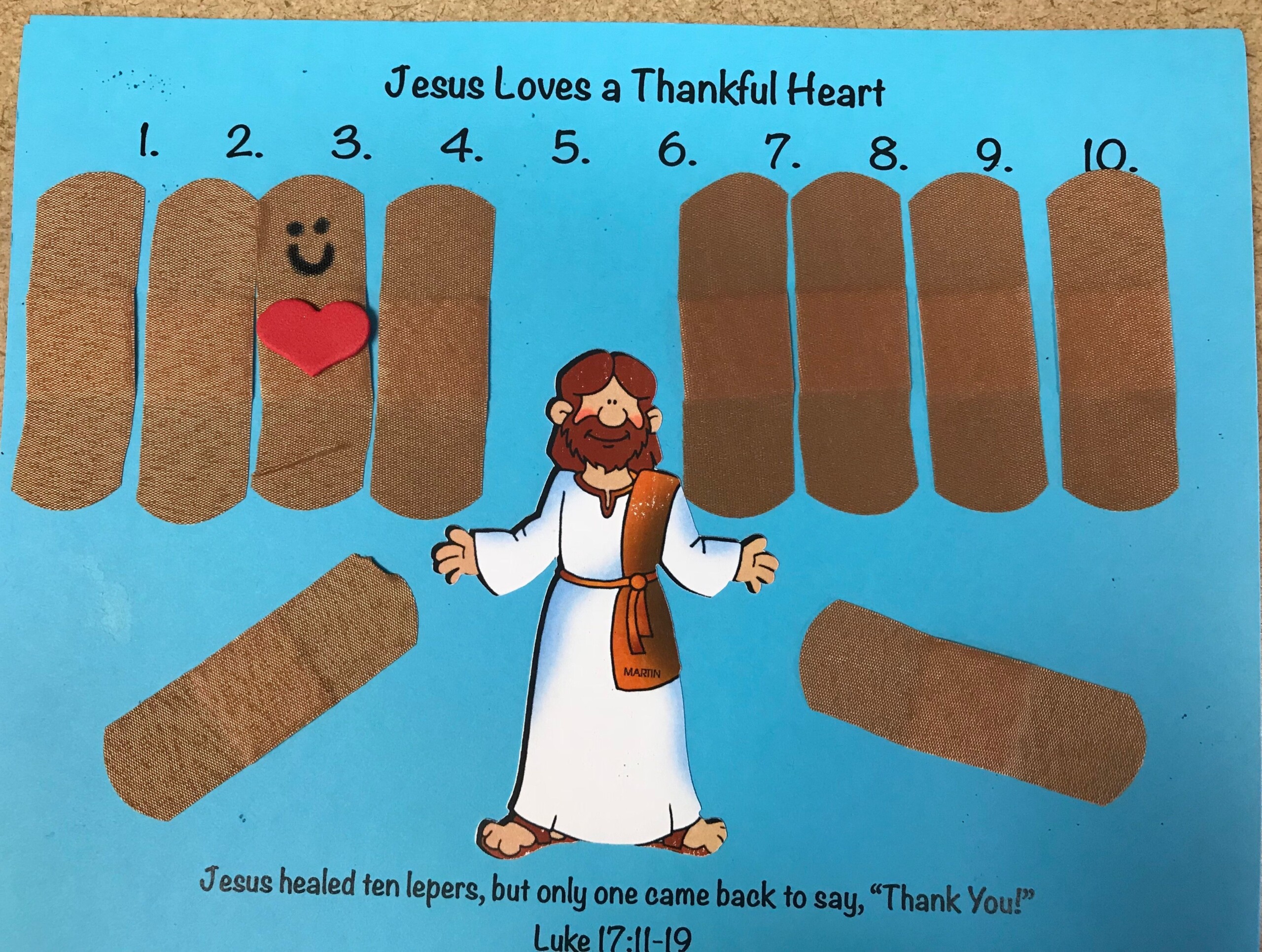 Printable 10 Lepers Craft
