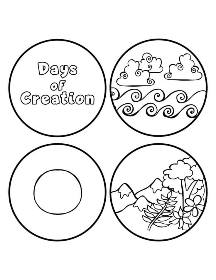 Printable 7 Days Of Creation Crafts